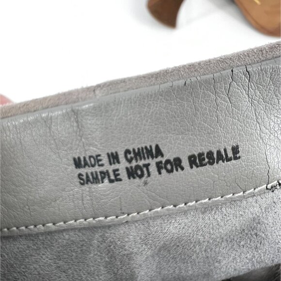 Dolce Vita Gray‎ Studded Block Heel Ankle Booties Mirror SAMPLE - Picture 8 of 10